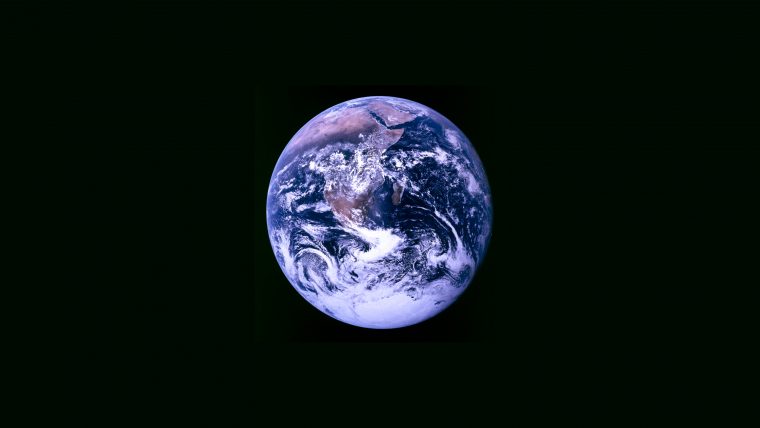 Die Erde von Apollo 17 aus gesehen